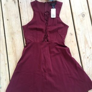 Forever 21 skater Dress Criss Cross